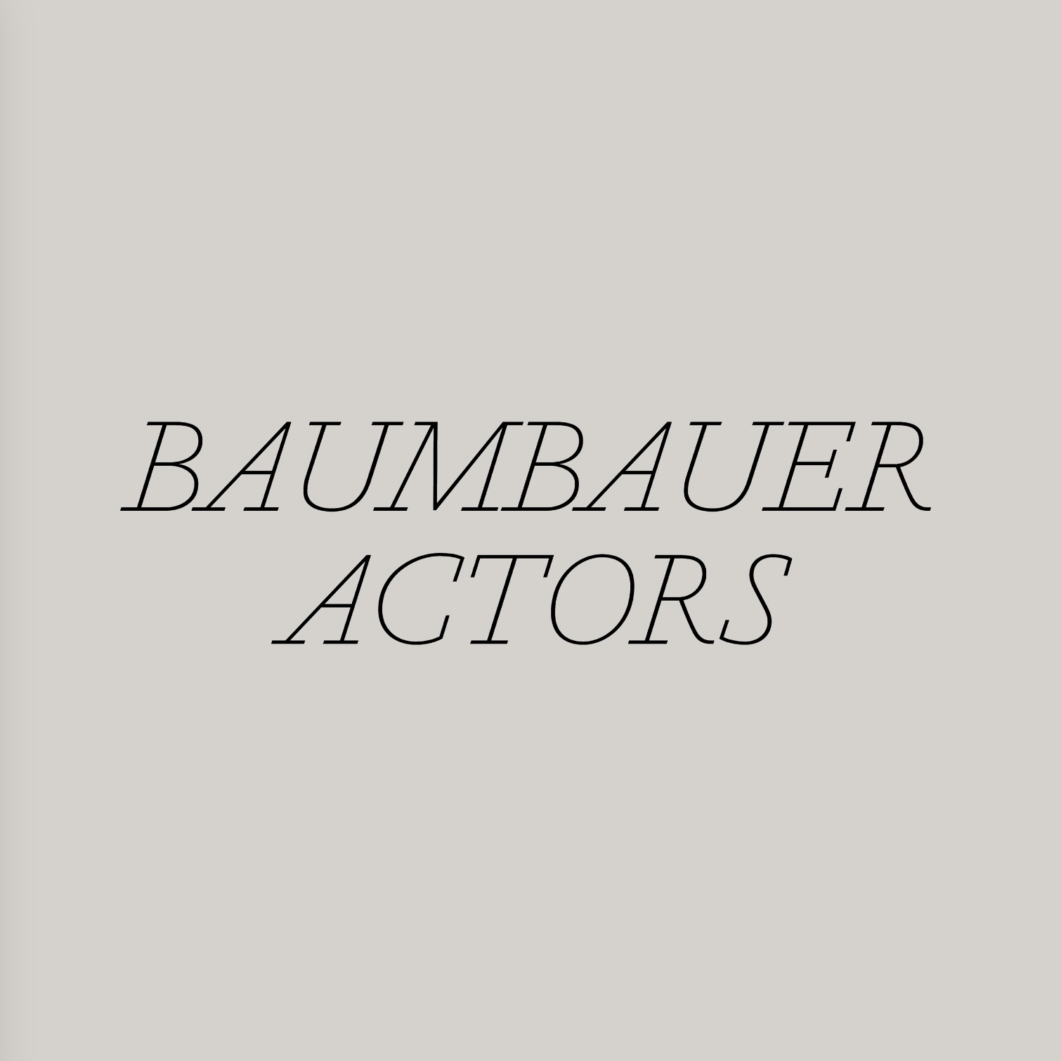 Logo Baumbauer Actors